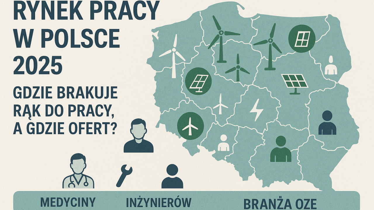 Rynek pracy w Polsce 2025: Gdzie brakuje rąk do pracy, a gdzie ofert❓